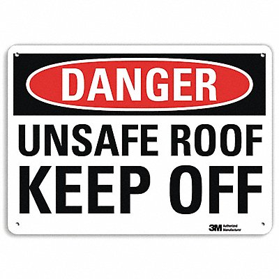 Danger Sign 10 in x 14 in Aluminum