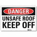 Danger Sign 5 in x 7 in Rflct Sheeting