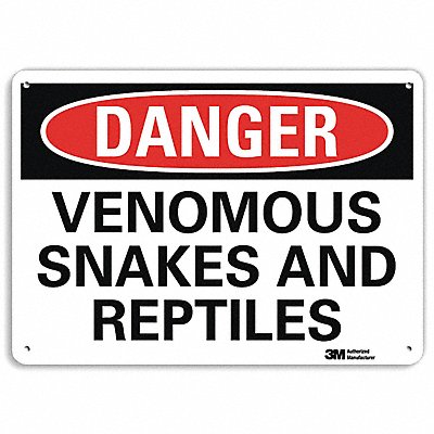 Danger Sign 10 in x 14 in Aluminum