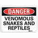 Danger Sign 7 in x 10 in Aluminum