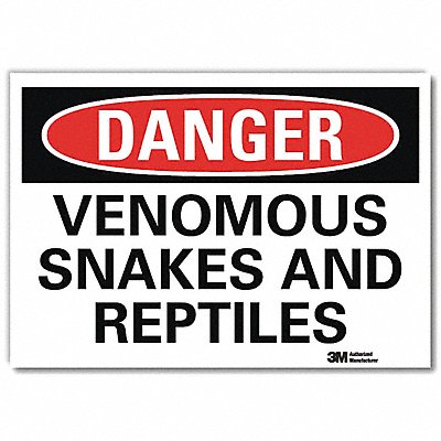 Danger Sign 7 in x 10 in Rflct Sheeting