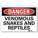 Danger Sign 10 in x 14 in Rflct Sheeting