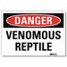 Danger Sign 5 in x 7 in Rflct Sheeting