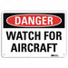 Danger Sign 10 in x 14 in Plastic