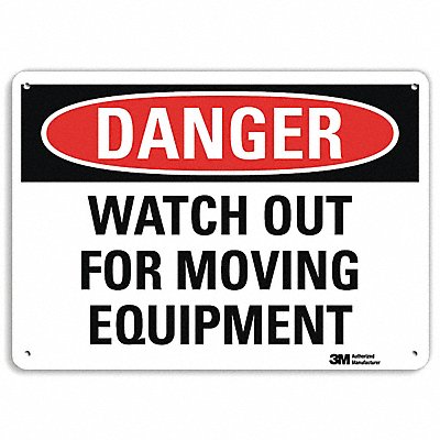 Danger Sign 7 in x 10 in Aluminum