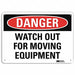 Danger Sign 7 in x 10 in Aluminum