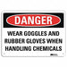 Danger Sign 10 in x 14 in Aluminum