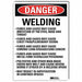 Danger Sign 7inx5in Reflective Sheeting