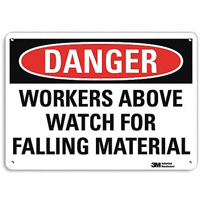 Danger Sign 10 in x 14 in Plastic