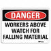 Danger Sign 7 in x 10 in Aluminum