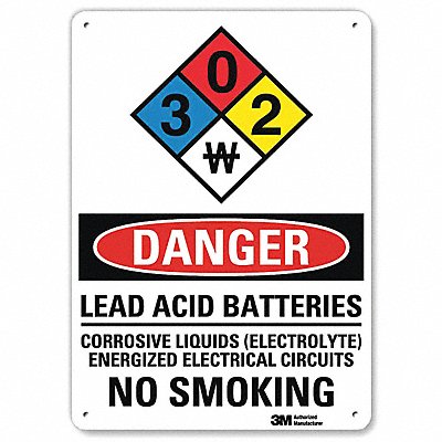 Danger Sign 10 inx7 in Plastic