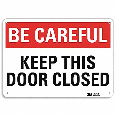 Safety Sign 10 in x 14 in Aluminum