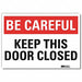 Safety Decal 5inx7in Reflective Sheeting