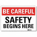 Safety Decal 5 in x 7 in Rflct Sheeting