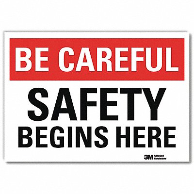 Safety Decal 7 in x 10 in Rflct Sheeting