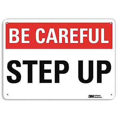 Be Careful Sign 10 in x 14 in Aluminum