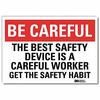 Safety Decal 10in x 14in Rflct Sheeting