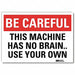 Safety Decal 5inx7in Reflective Sheeting