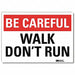 Safety Decal 5 in x 7 in Rflct Sheeting