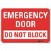 Emrgncy Sign 10x14in Reflective Sheeting