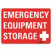 Emergency Sign 7 in x 10 in Aluminum