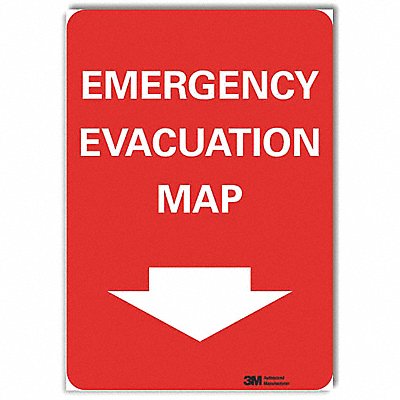 Emrgncy Exit Sign 10x7in Rflctv Sheeting