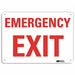 Emergency Sign 7 in x 10 in Plastic