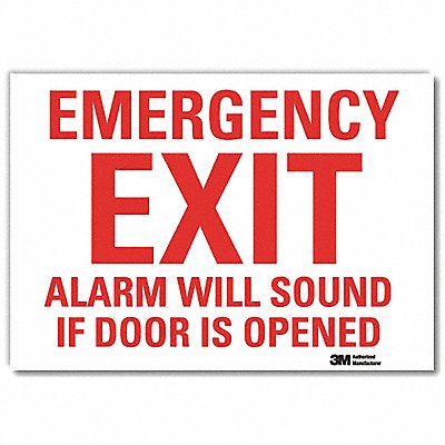 Emrgncy Sign 7x10in Reflective Sheeting