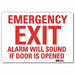 Emrgncy Sign 10x14in Reflective Sheeting