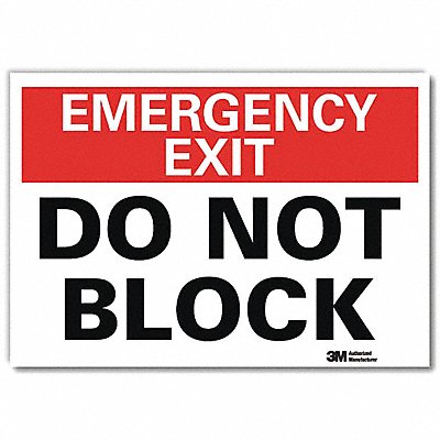 Emrgncy Sign 7x10in Reflective Sheeting
