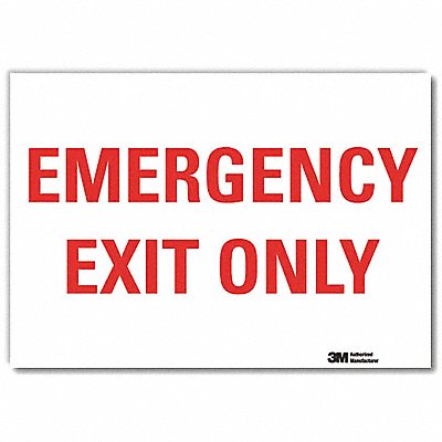 Emergency Sign 5x7in Reflective Sheeting