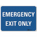 Emergency Sign 5x7in Reflective Sheeting