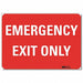 Emrgncy Sign 7x10in Reflective Sheeting