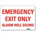 Emrgncy Sign 10x14in Reflective Sheeting