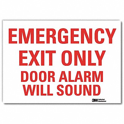 Emrgncy Sign 7x10in Reflective Sheeting