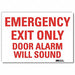 Emrgncy Sign 10x14in Reflective Sheeting