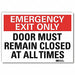 Emrgncy Sign 7x10in Reflective Sheeting