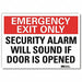Emrgncy Sign 7x10in Reflective Sheeting