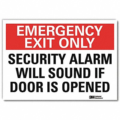 Emergency Sign 5x7in Reflective Sheeting