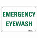 Eye Wash Sign 10 in x 14 in Plastic