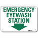 Emergency Sign 10 in x 14 in Aluminum