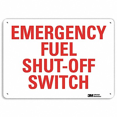 Safety Sign 10 in x 14 in Aluminum