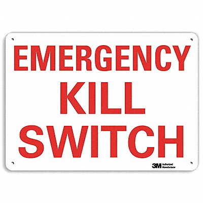 Facility Sign 7 in x 10 in Plastic