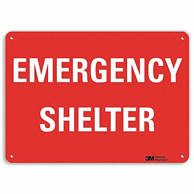 Safety Sign 10 in x 14 in Aluminum