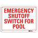 Facility Sign 7 in x 10 in Plastic