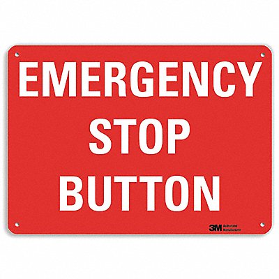 Safety Sign 10 in x 14 in Plastic