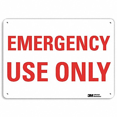 Safety Sign 10 in x 14 in Aluminum