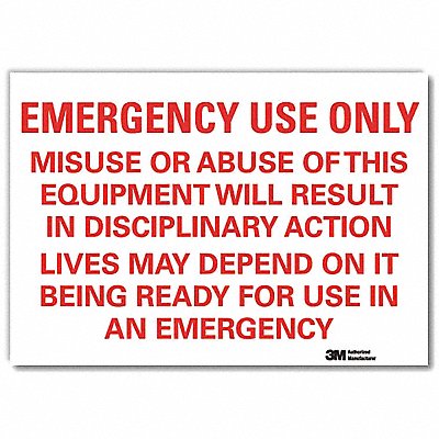Safety Decal 7x10in Reflective Sheeting