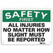 Safety First Sign 10 inx14 in Aluminum