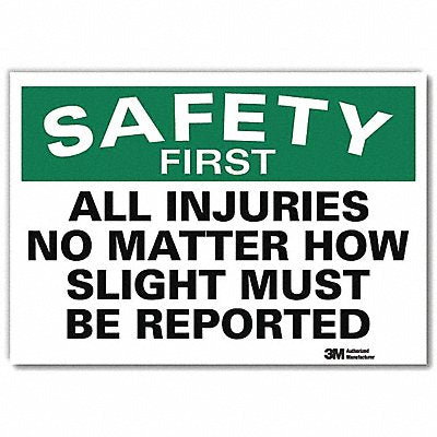Safety Decal 5 in x 7 in Rflct Sheeting